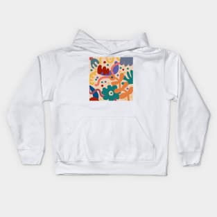 Doodle Floral Kids Hoodie